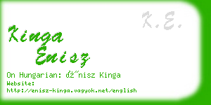 kinga enisz business card